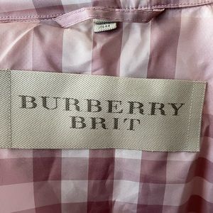 Burberry rain coat. Only worn 1 time. No damage, looks brand new.